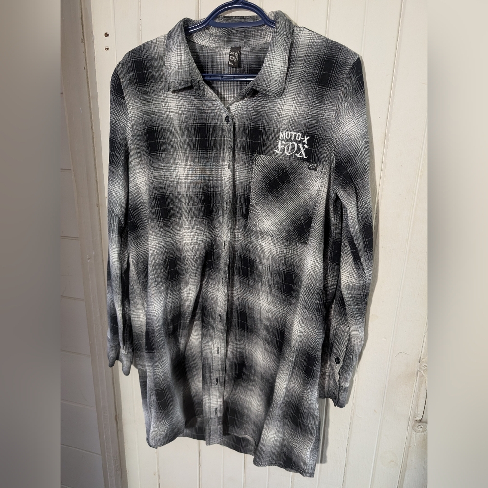 FOX MOTO X BUTTON UP DRESS